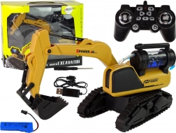 Grande escavatore cingolato RC giallo