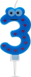 Candela per torta numero 3