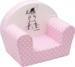 Poltroncina per bambini NEW BABY Zebra rosa chiaro