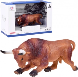 Figura Toro Marrone Serie Animali Fattoria