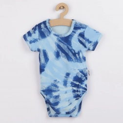 Body neonato in cotone a maniche corte Nicol Tomi blu