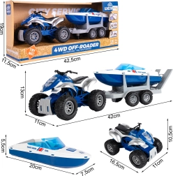 Set di polizia – quad e motoscafo 1:16