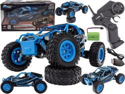 Camion desert radiocomandato 4WD 2,4 GHz 1:24 blu - 1 pezzo