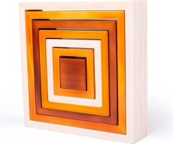 Bigjigs Toys cubetti impilabili in legno per bambini