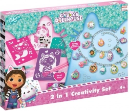 Set creativo 2 in 1: pennarelli a soffio e creazione di braccialetti con ciondoli GABBY'S DOLLHOUSE
