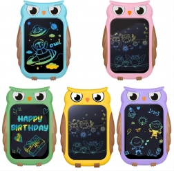 Tablet LCD per bambini per disegnare Gufo 8,5" con schermo a colori e stilo