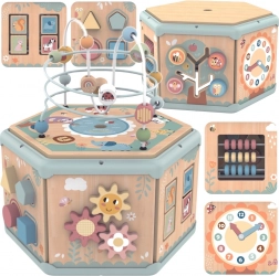 Cubo interattivo in legno Montessori con attività Tooky Toy