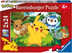 Puzzle Pokémon 2x24 pz