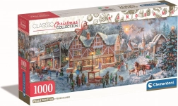 Puzzle panoramico Clementoni Collezione Natalizia Preparazione al Natale 1000 pezzi