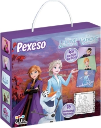 Memory in scatola con album da colorare Frozen
