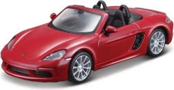 Bburago 1:32 - Porsche 718 Boxster - Rosso scuro, Giallo