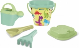 RePlay set per sabbia dinosauri – secchiello di plastica con accessori in rete
