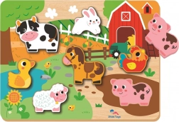 Puzzle ad incastro Fattoria per bambini di 2Kids Toys