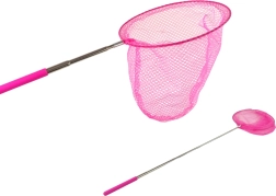 Retino telescopico rosa per farfalle e piccoli pesci 85 cm