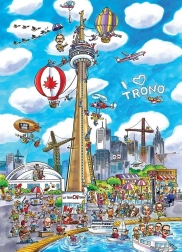 Puzzle DoodleTown: Toronto 1000 pezzi