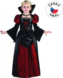 Abito da carnevale Vampira per bambini, taglia 120 - 130 cm