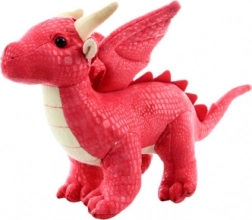 Drago di peluche rosso 20 cm eco-friendly