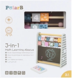 Abaco in legno 3 in 1 con lavagnetta e numeri