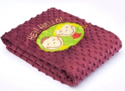 Coperta per bambini double-face Sensillo 75 × 100 cm marrone