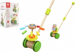 Carrello a spinta in legno colorato per bambini Classic World