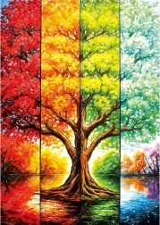 Puzzle albero autunnale 1000 pezzi