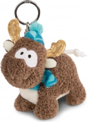 Portachiavi peluche renna Reny Heart 10 cm