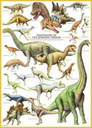 Puzzle Eurographics dinosauri del periodo giurassico 1000 pezzi