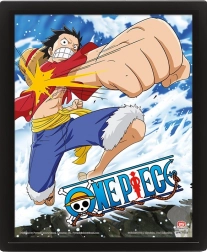 Quadro 3D One Piece Gum Gum Pistol