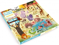 Puzzle famiglia Savana 500 pezzi