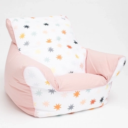 Poltroncina per bambini con imbottitura a palline New Baby rosa