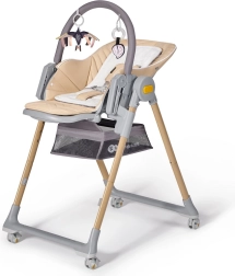 Seggiolone e sdraietta 2 in 1 KINDERKRAFT Lastree Wood Premium