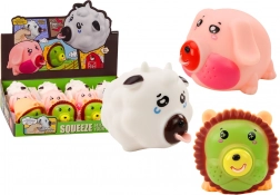 Zampetta animale Leone Maiale Mucca Antistress figurina Morbida MIX