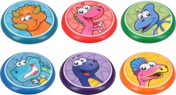 Disco volante con motivo di dinosauro 16 cm