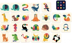 Vilac memory in legno - animaletti arcobaleno