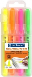 set di evidenziatori CENTROPEN, 4 colori