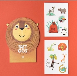 Tatuaggi temporanei LONDJI cucciolo di leone