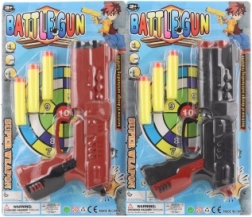 Pistola di plastica con proiettili in schiuma per bambini