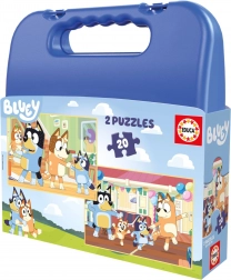 Educa Puzzle nella valigetta Bluey 2v1