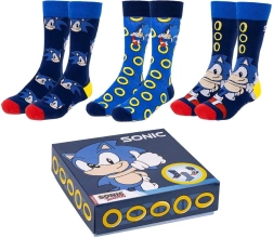 Set di calzini Sonic – 3 paia in una confezione regalo