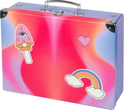 Valigia scolastica pieghevole Arcobaleno rossa
