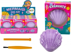 Set archeologico Sirena nella conchiglia Pennello per scalpello