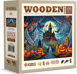 Puzzle in legno WOODEN CITY castello di Halloween 1010 pezzi