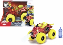 Dickie Toys Fire Monster – monster truck per bambini con luci, suoni e vapore 25 cm