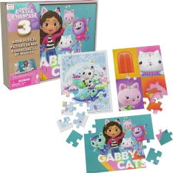 Puzzle in legno La casa delle bambole di Gabby – 3x24 pezzi