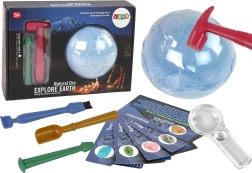 set archeologico scavi con minerali e carte educative