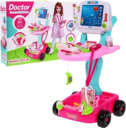 Carrello medico rosa per bambini