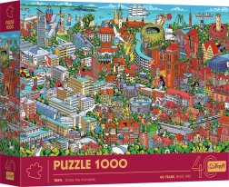 Trefl puzzle Premium Plus Share the Moments: Tripla città 1000 pezzi