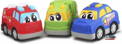 auto per bambini 24 cm – camion della spazzatura, camion dei pompieri e auto della polizia