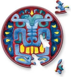 Puzzle rotondo CURIOSI Picoli – maschera, 33 pezzi