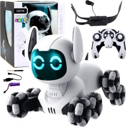 Cane robotico interattivo TOOBY telecomandato 4WD con LED e rotazione a 360°
